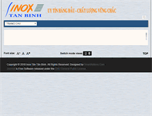 Tablet Screenshot of inoxtanbinh.com